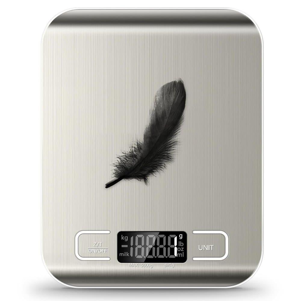 SOYOK Food Scale, 11lb Kitchen Scale with 6 Units Tare Function & LCD product photo